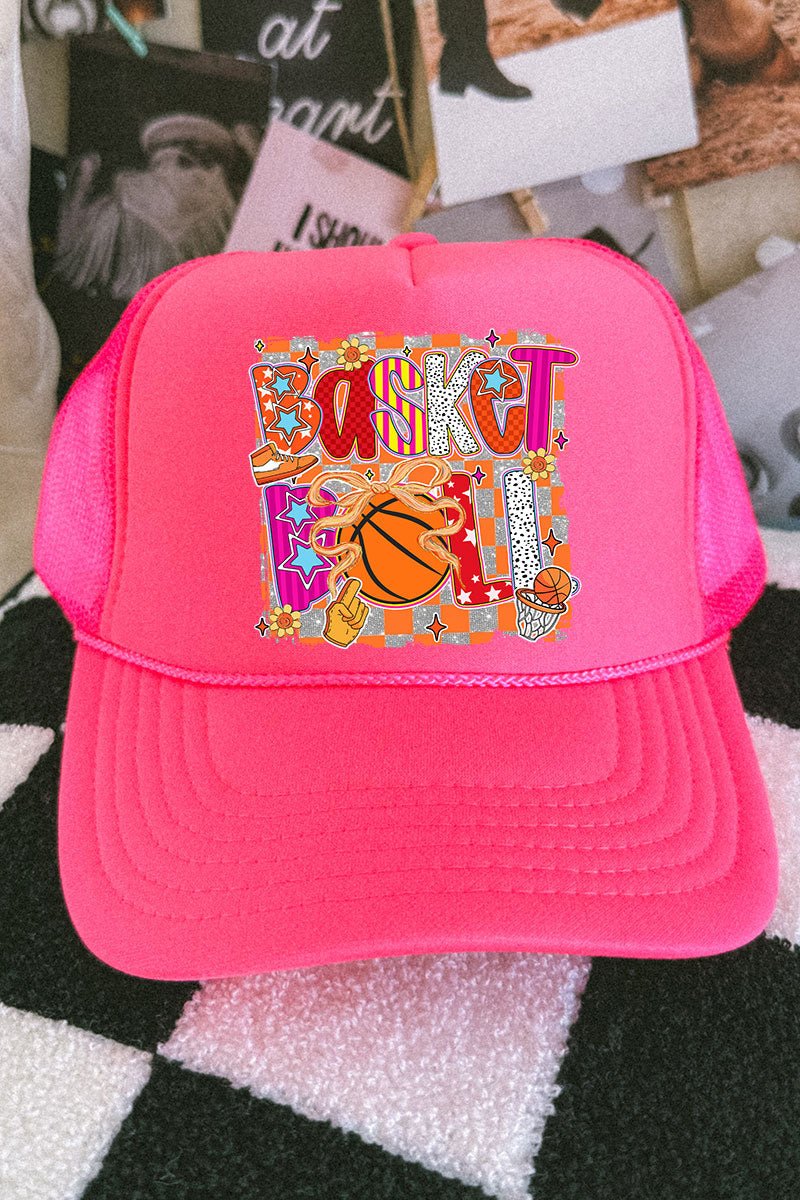 Swish In Color Otto Neon Pink Foam Front Trucker Hat - Wholesale Accessory Market