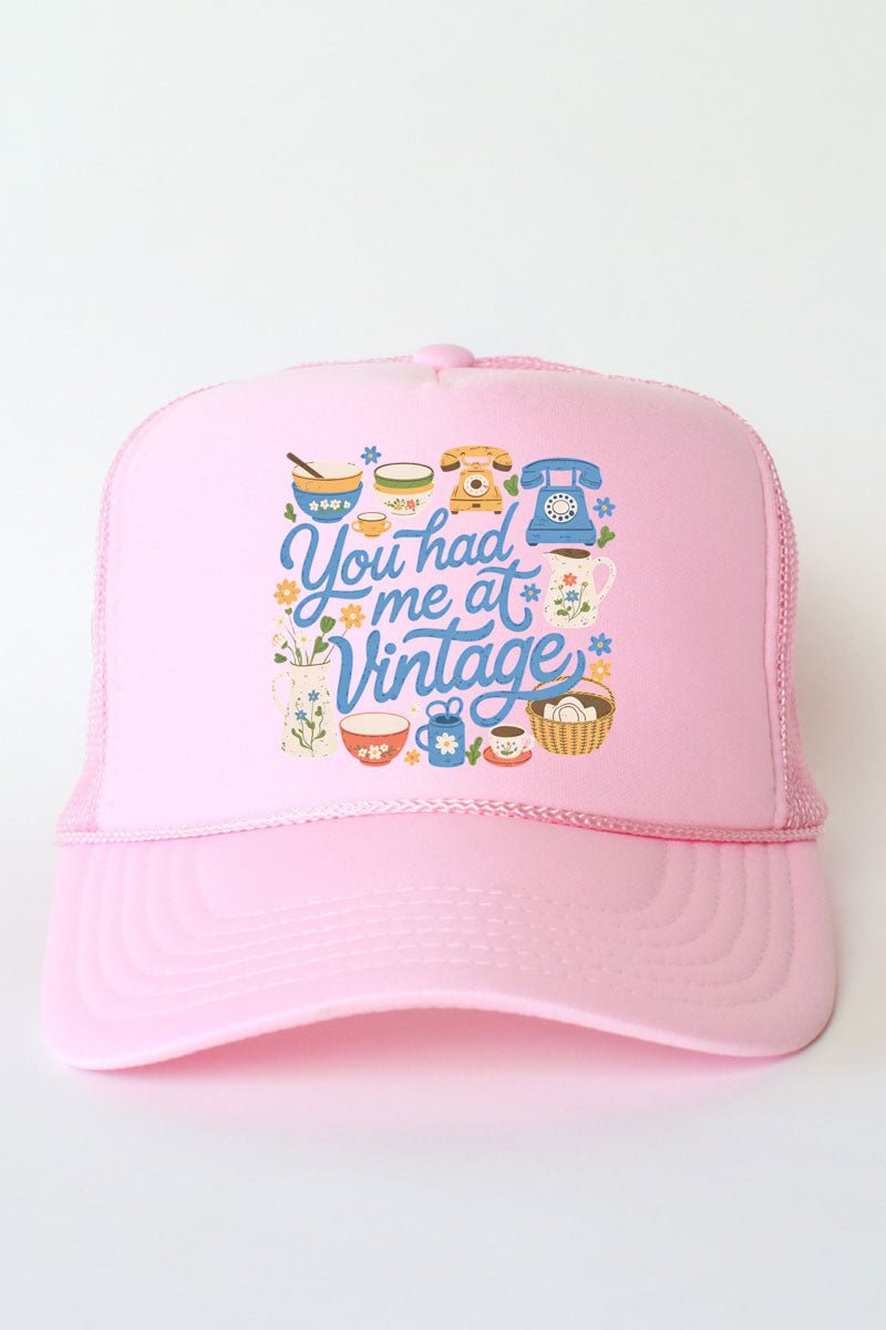 You Had Me At Vintage Otto Foam Front Trucker Hat - Wholesale Accessory Market