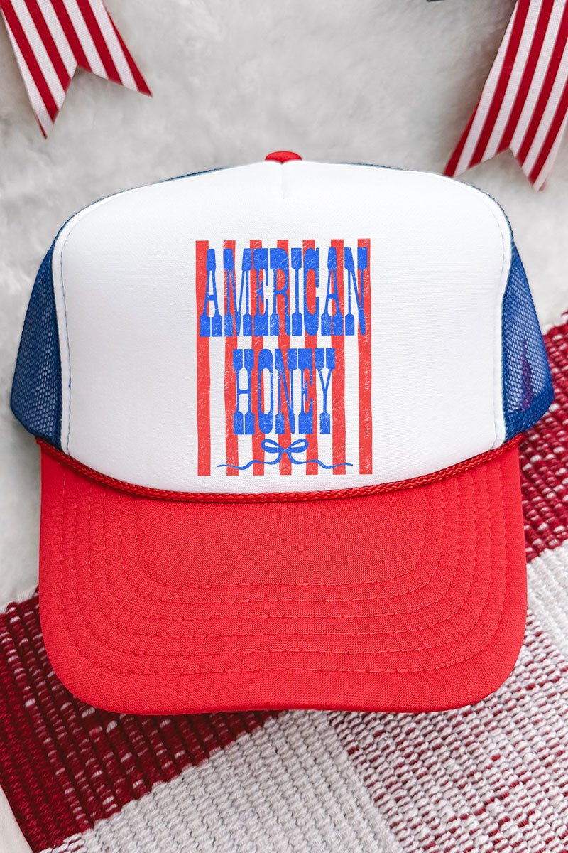 Blue American Honey Energy Otto Foam Front Trucker Hat - Wholesale Accessory Market