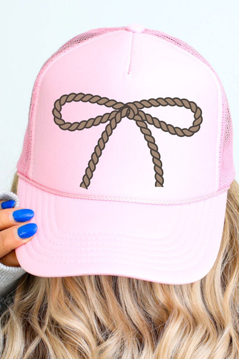 Coquette Rope - It Otto Soft Pink Foam Front Trucker Hat - Wholesale Accessory Market
