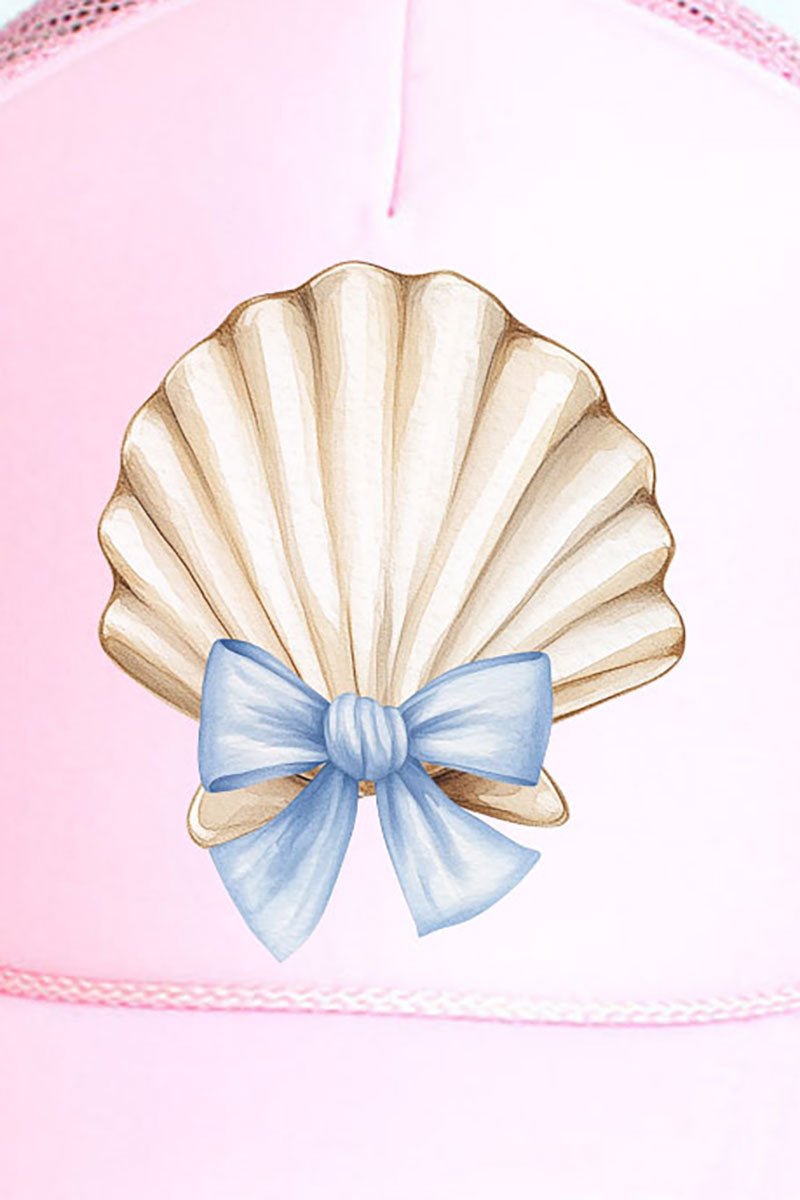 Coquette Seashell Otto Soft Pink Foam Front Trucker Hat - Wholesale Accessory Market