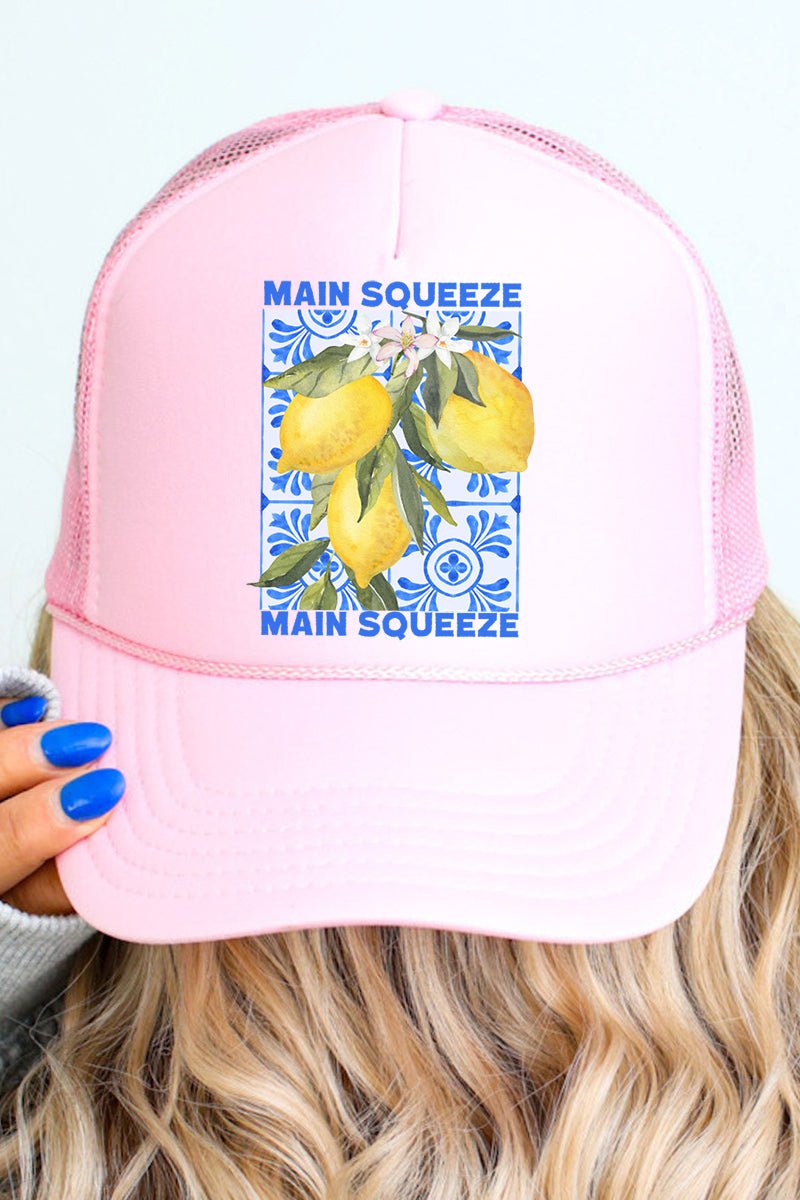 Main Squeeze Otto Soft Pink Foam Front Trucker Hat - Wholesale Accessory Market