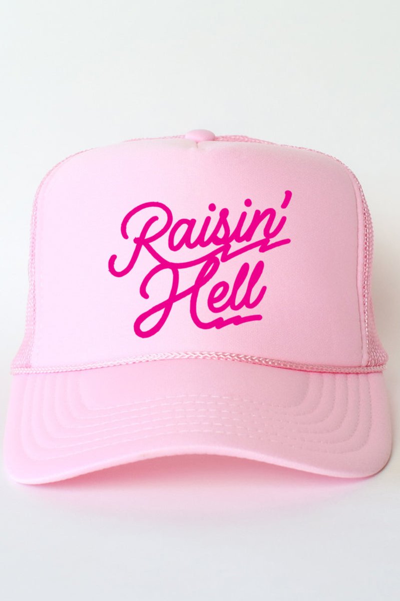 Pink Raisin' Hell Otto Soft Pink Foam Front Trucker Hat - Wholesale Accessory Market