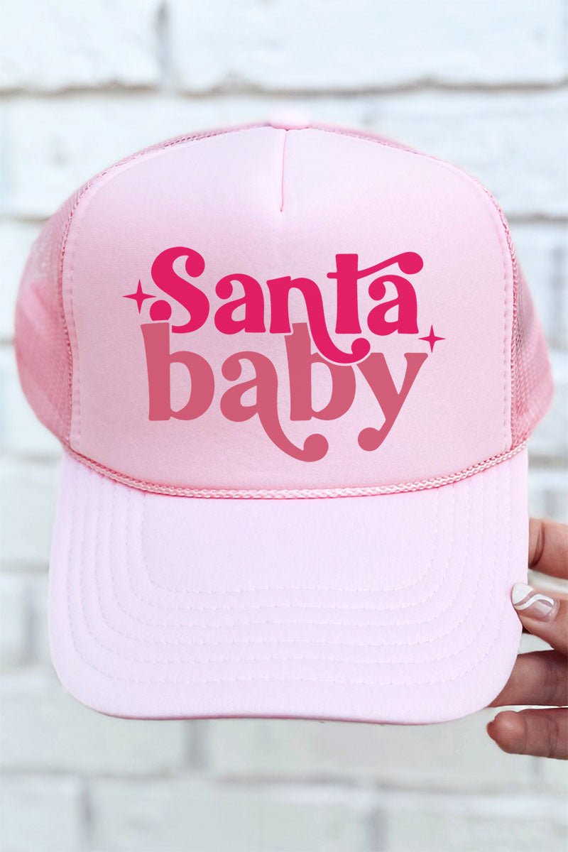 Santa Baby Otto Soft Pink Foam Front Trucker Hat - Wholesale Accessory Market