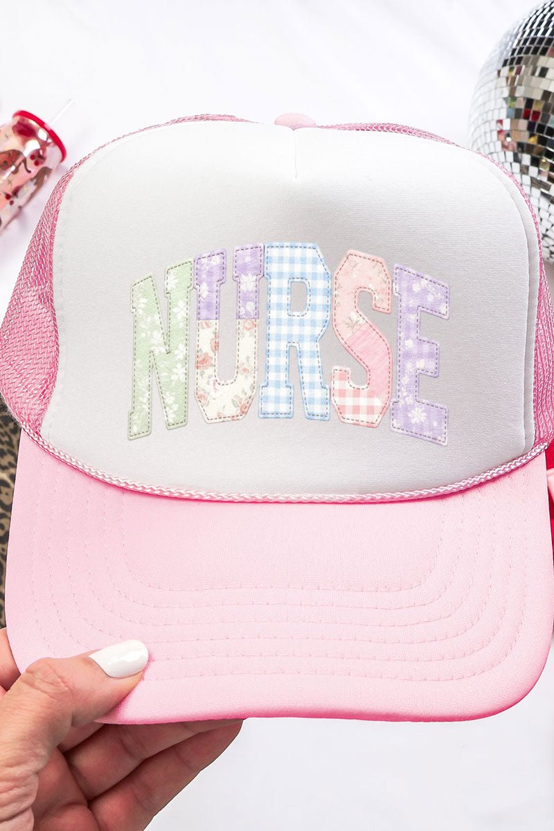 Soft Stitch Nurse Otto Soft Pink with White Foam Front Trucker Hat - Wholesale Accessory Market