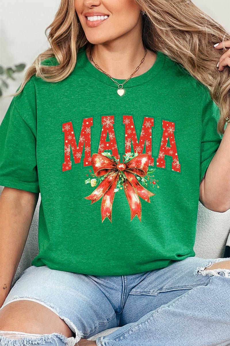 Holly Jolly Mama Short Sleeve Relaxed Fit T-Shirt - Wholesale Accessory Market