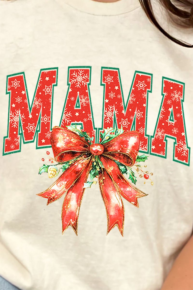 Holly Jolly Mama Short Sleeve Relaxed Fit T-Shirt - Wholesale Accessory Market