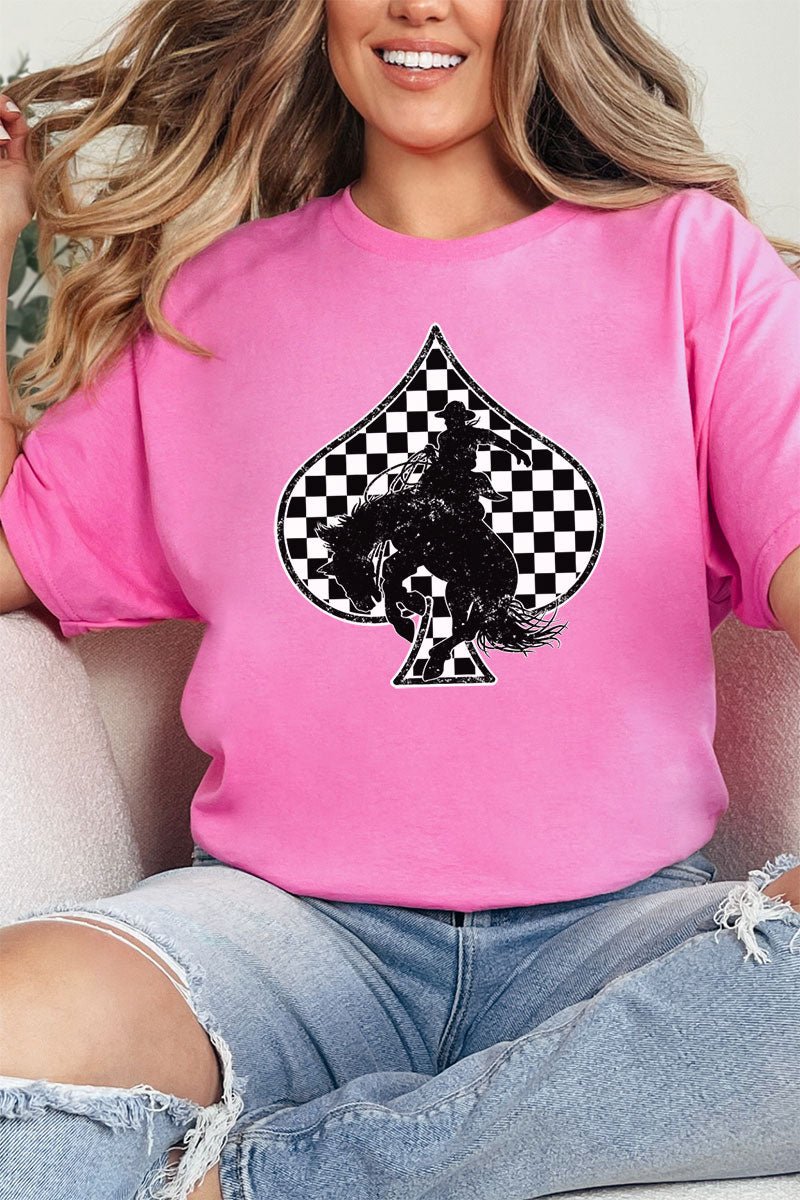 Cowboy Spade Short Sleeve Relaxed Fit T - Shirt - Wholesale Accessory Market