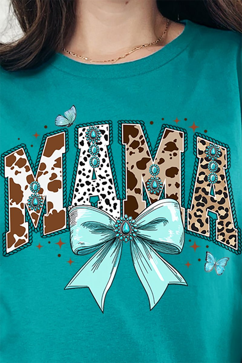 Cowhide Coquette Mama Short Sleeve Relaxed Fit T-Shirt - Wholesale Accessory Market