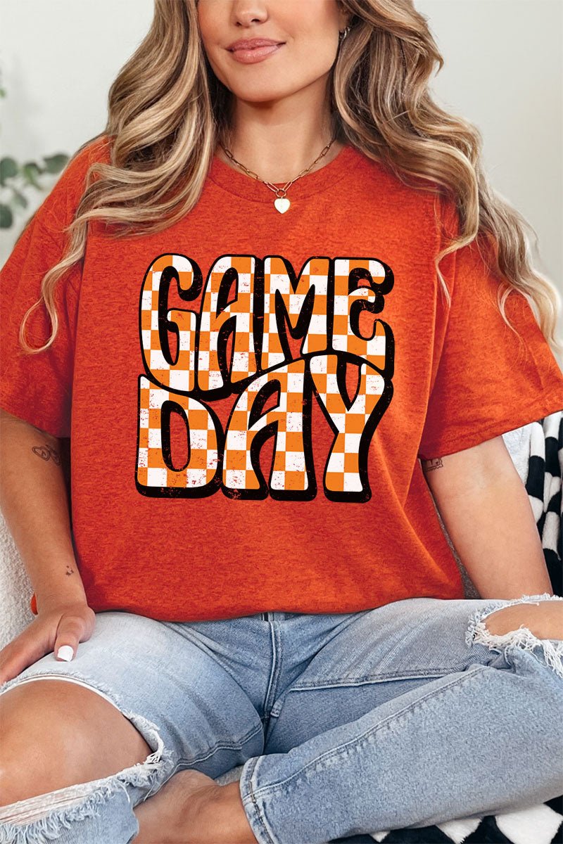 Burnt Orange Pearl Snap Gameday Short Sleeve Shirt main image 0
