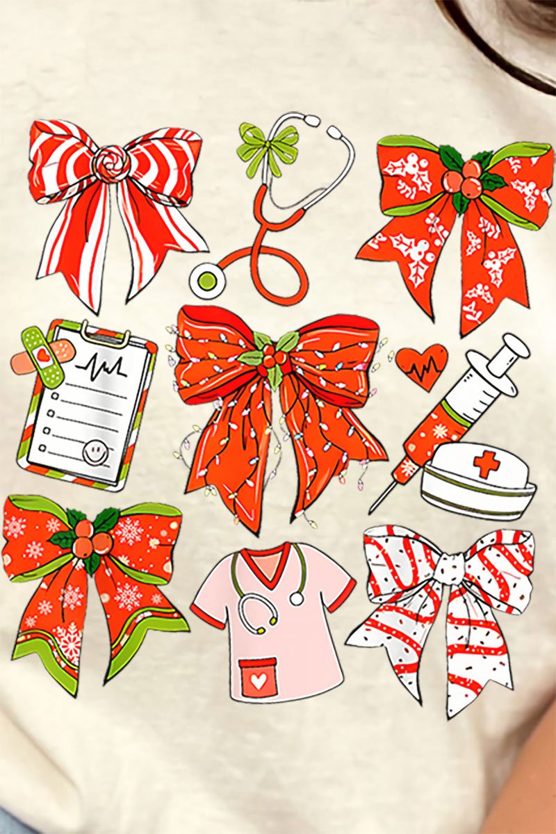 Christmas Nurse Short Sleeve Relaxed Fit T-Shirt - Wholesale Accessory Market