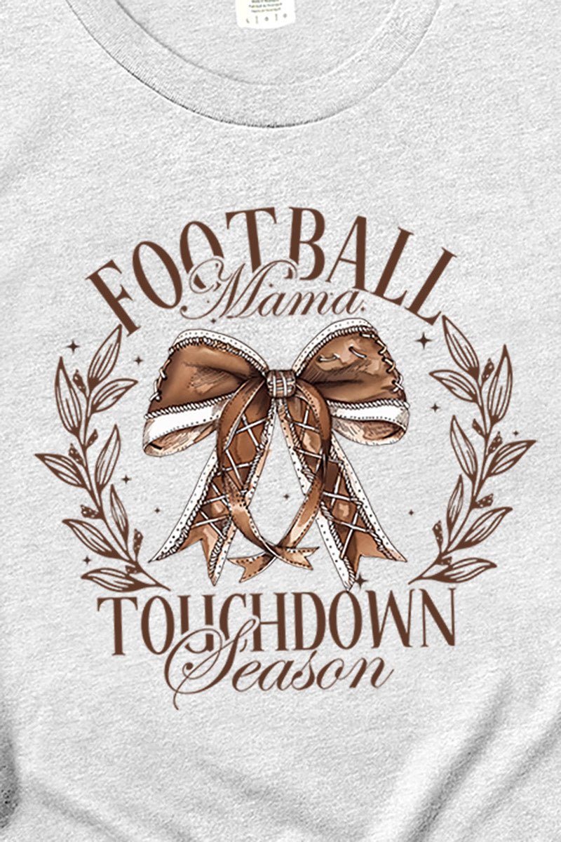 Football Mama Touchdown Season Short Sleeve Relaxed Fit T - Shirt - Wholesale Accessory Market