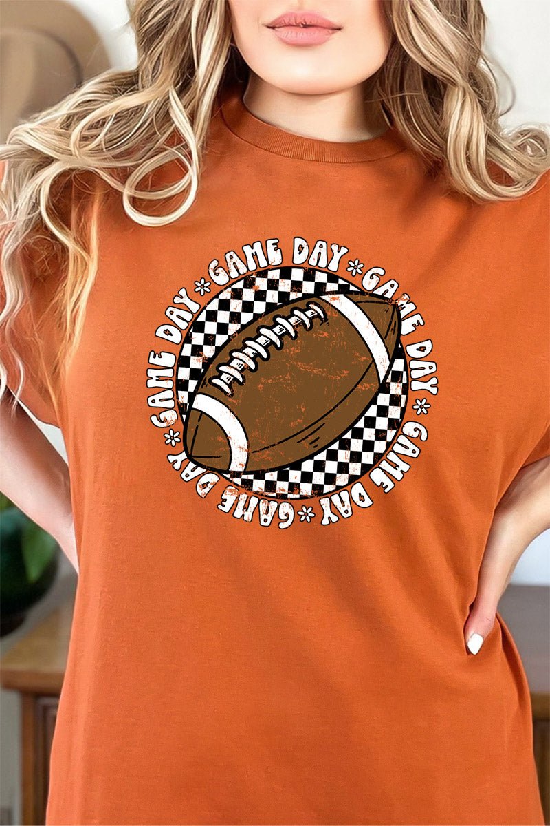 Football Round Neck Short Sleeve T Shirt main image 1