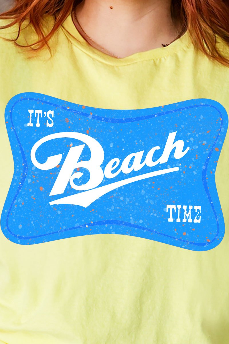 It's Beach Time Short Sleeve Relaxed Fit T-Shirt - Wholesale Accessory Market