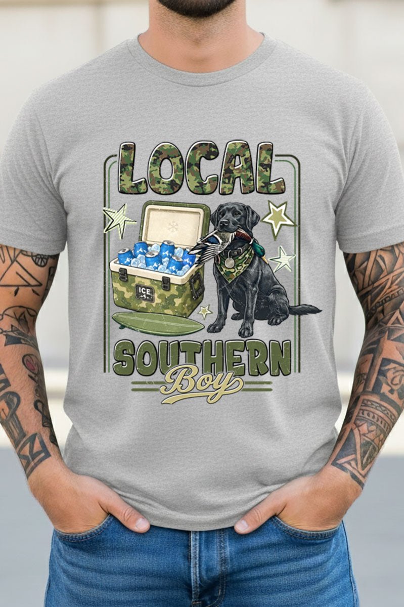 Local Southern Boy Short Sleeve Relaxed Fit T-Shirt - Wholesale Accessory Market