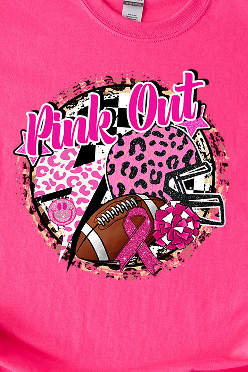 Pink Out Leopard Short Sleeve Relaxed Fit T-Shirt - Wholesale Accessory Market