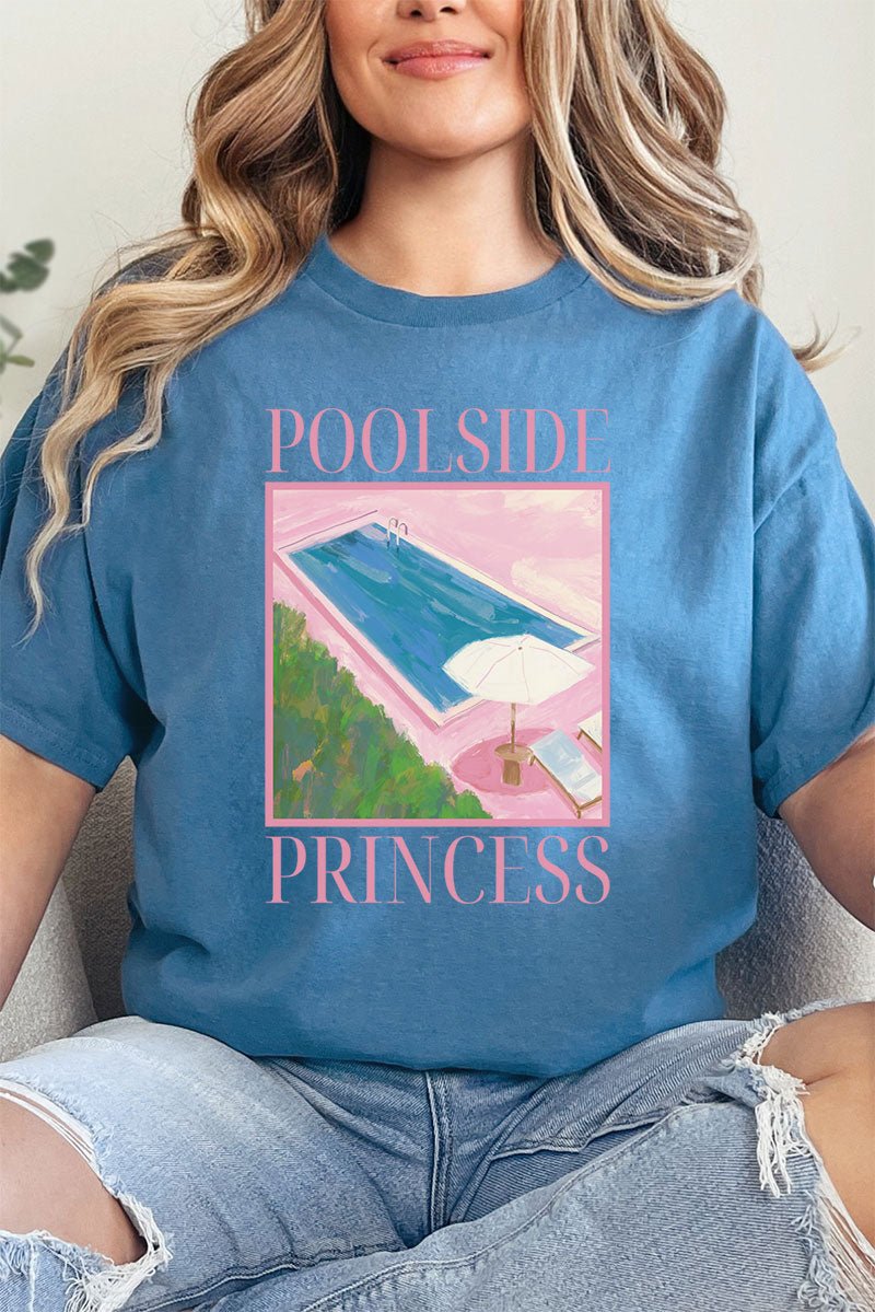 Poolside Princess Short Sleeve Relaxed Fit T - Shirt - Wholesale Accessory Market