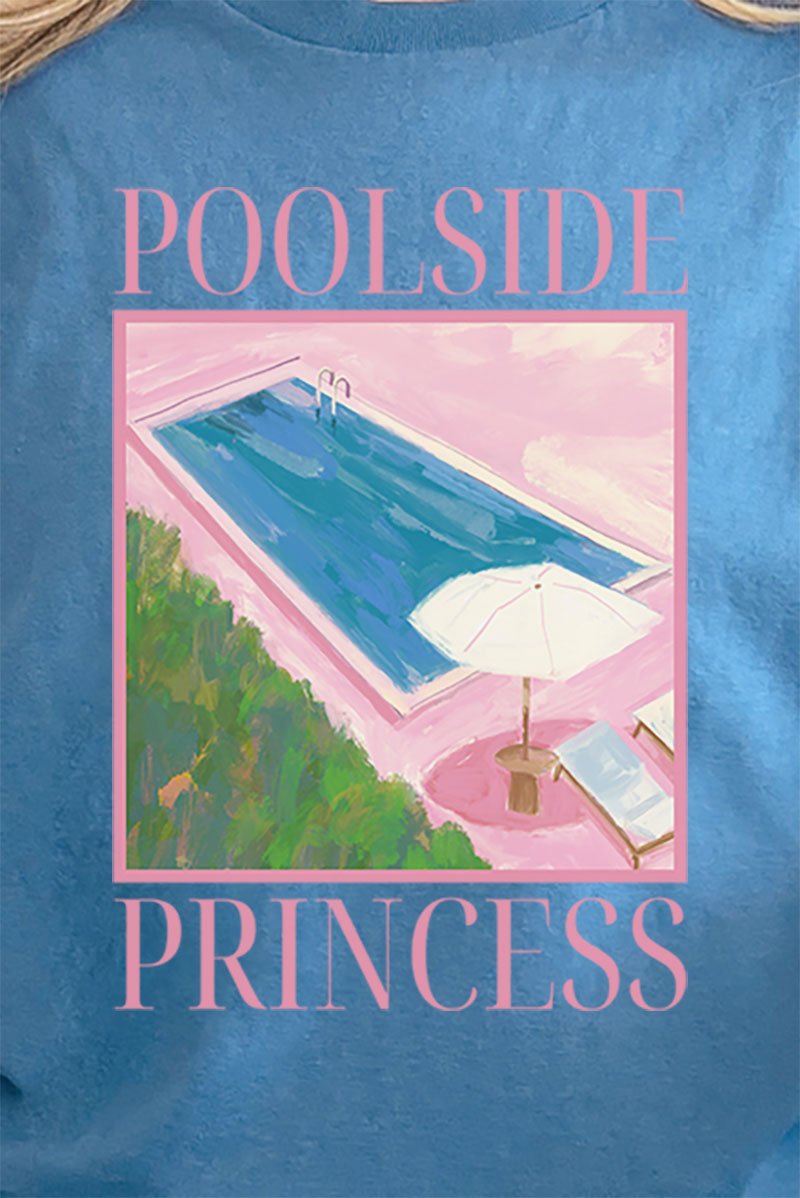 Poolside Princess Short Sleeve Relaxed Fit T - Shirt - Wholesale Accessory Market