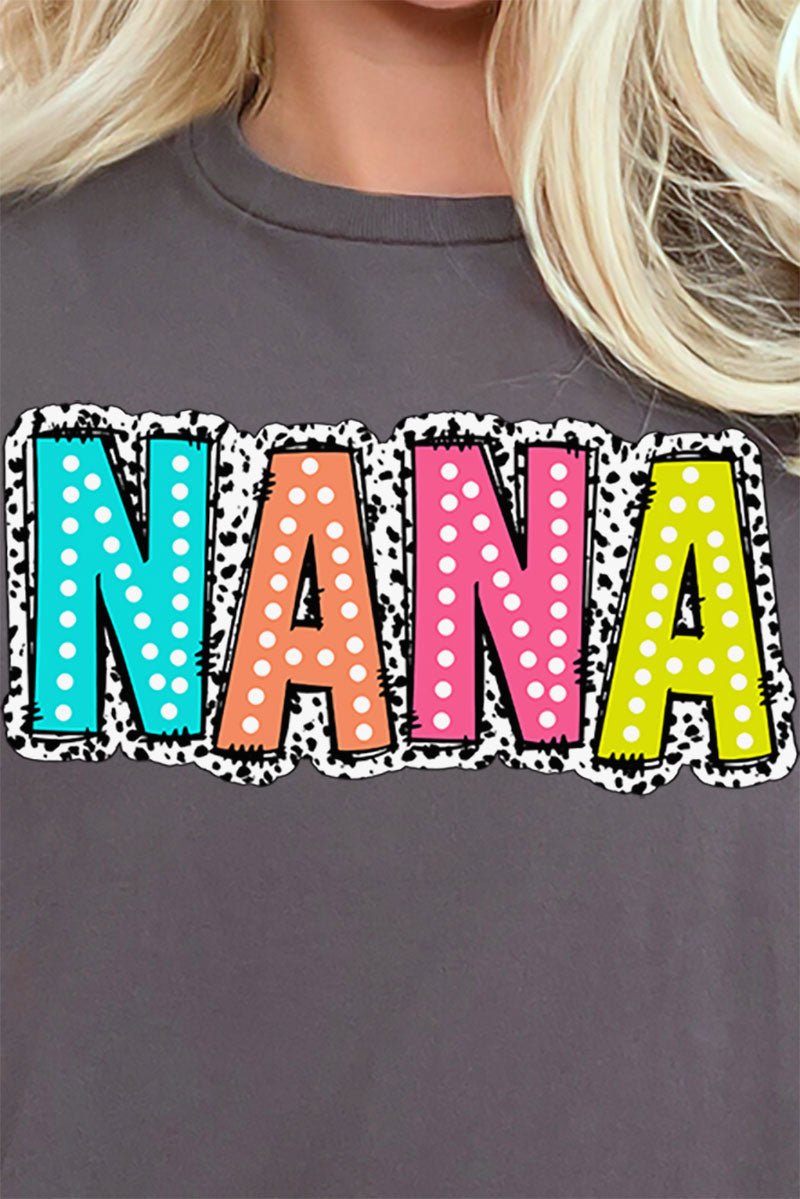 Dalmatian Dots Nana Short Sleeve Relaxed Fit T-Shirt - Wholesale Accessory Market