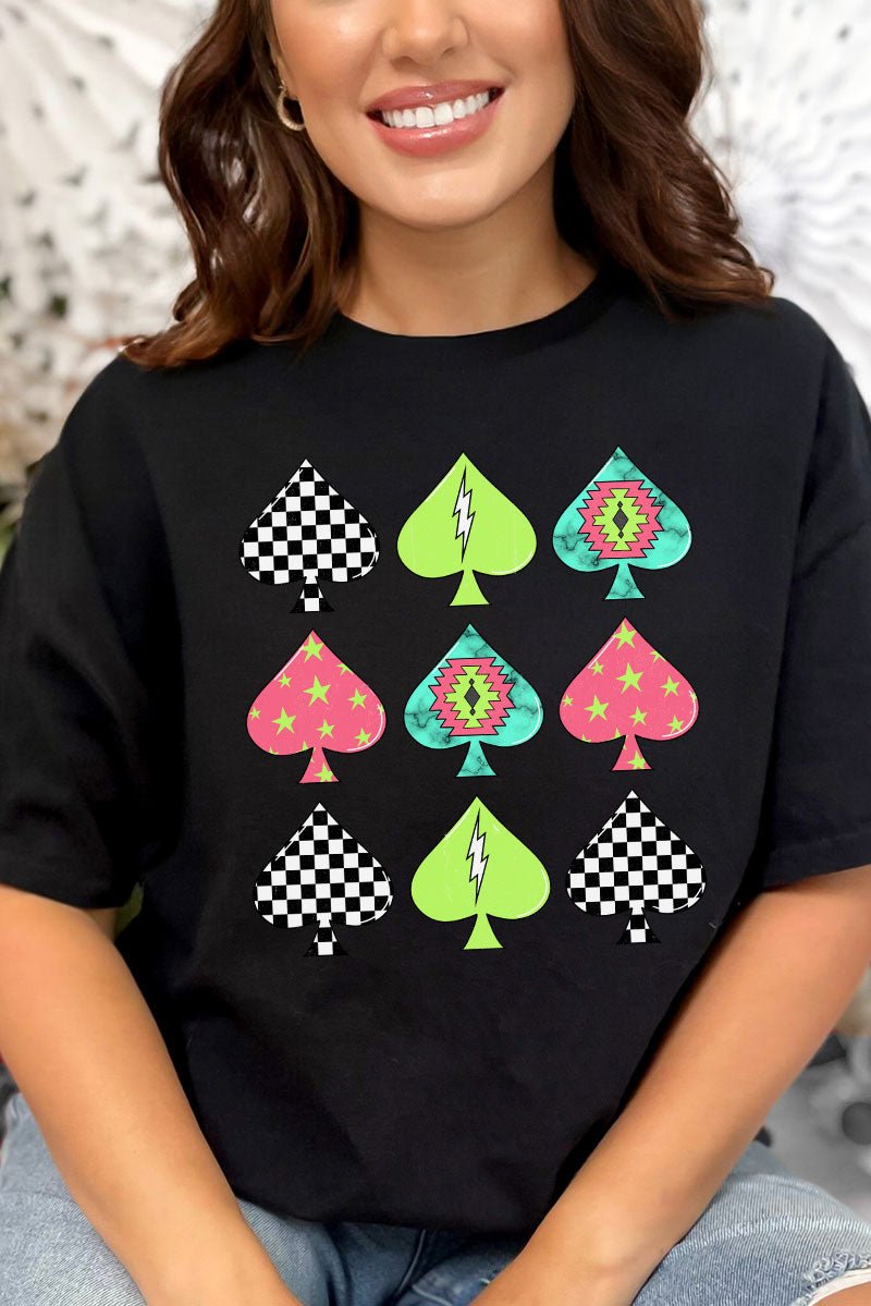 Western Spades Short Sleeve Relaxed Fit T - Shirt - Wholesale Accessory Market