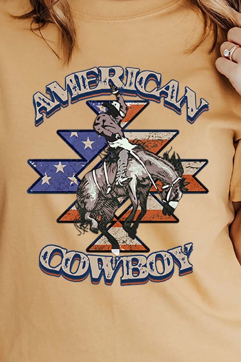 American Cowboy Short Sleeve Relaxed Fit T-Shirt - Wholesale Accessory Market