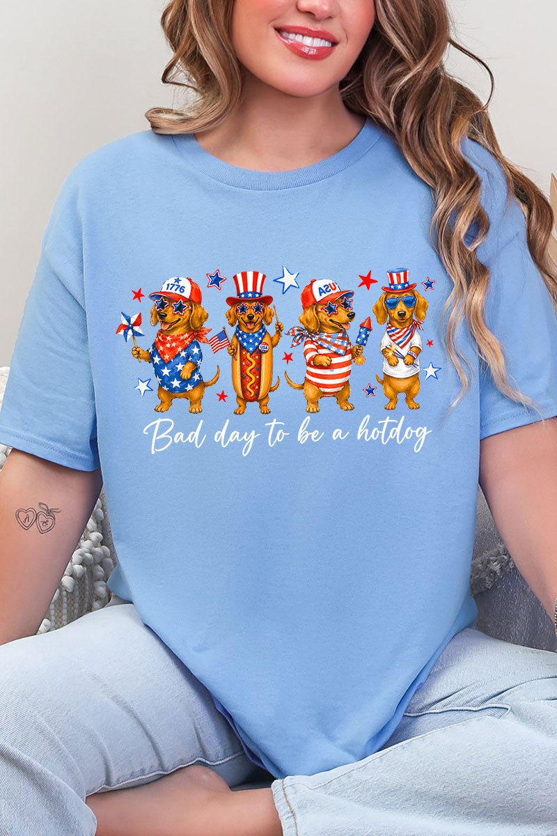 Red, White & Weiner Short Sleeve Relaxed Fit T-Shirt - Wholesale Accessory Market