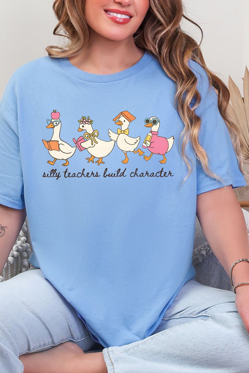 Silly Teachers Goose Parade Short Sleeve Relaxed Fit T-Shirt - Wholesale Accessory Market