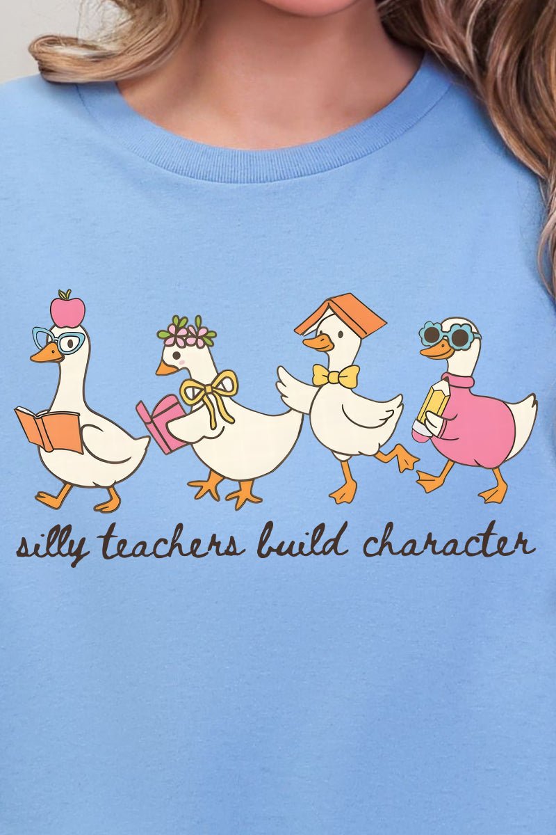 Silly Teachers Goose Parade Short Sleeve Relaxed Fit T-Shirt - Wholesale Accessory Market