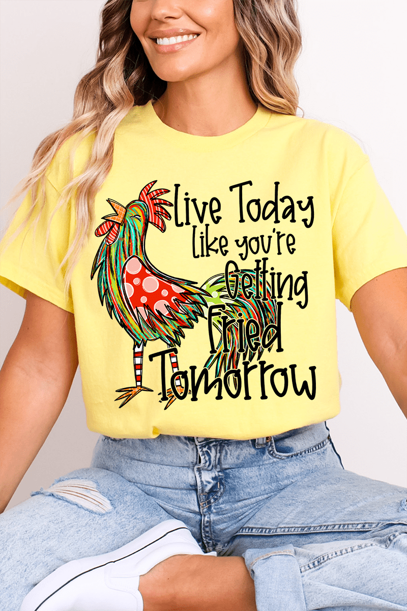 Getting Fried Tomorrow Short Sleeve Relaxed Fit T-Shirt - Wholesale Accessory Market