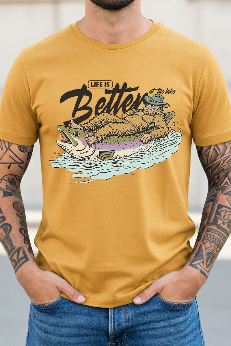 Life Is Better Floatin' Short Sleeve Relaxed Fit T-Shirt - Wholesale Accessory Market