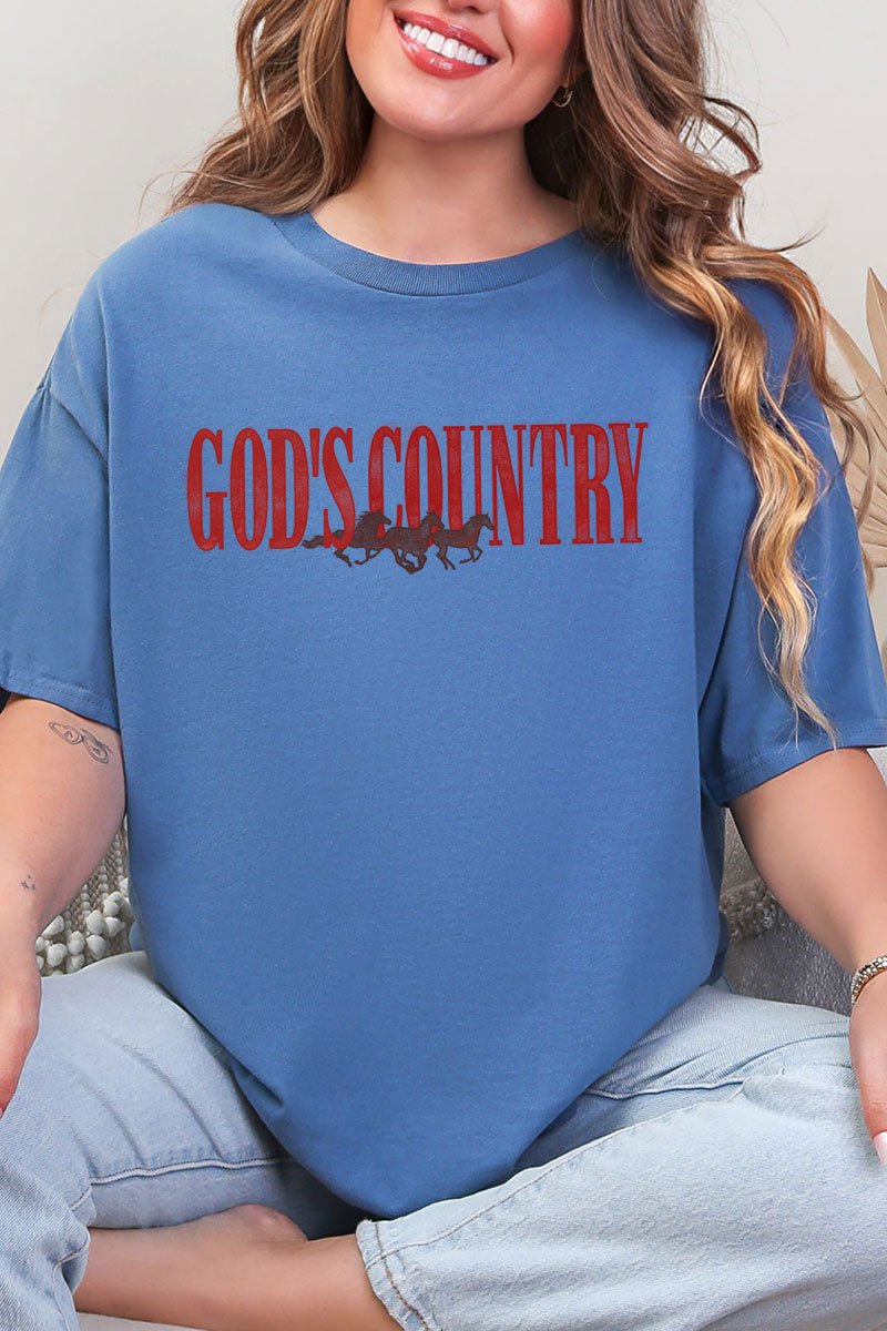 God's Country Short Sleeve Relaxed Fit T-Shirt - Wholesale Accessory Market