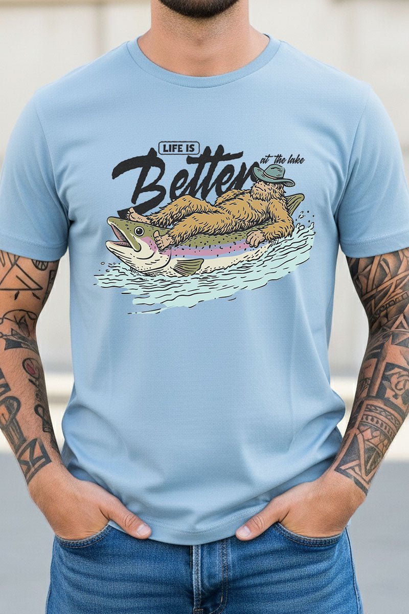 Life Is Better Floatin' Short Sleeve Relaxed Fit T-Shirt - Wholesale Accessory Market