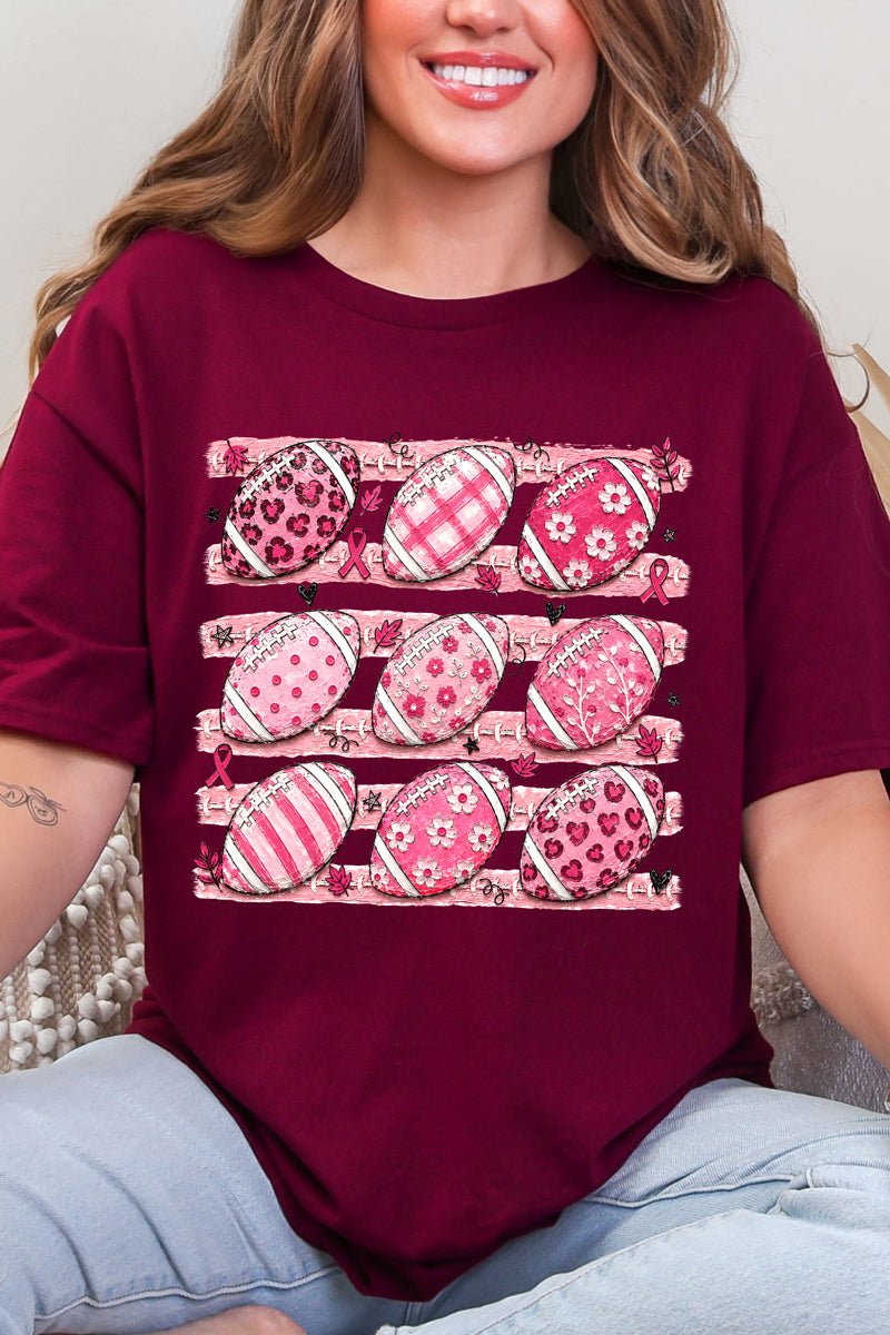 Painted Touchdowns For Hope Short Sleeve Relaxed Fit T-Shirt - Wholesale Accessory Market