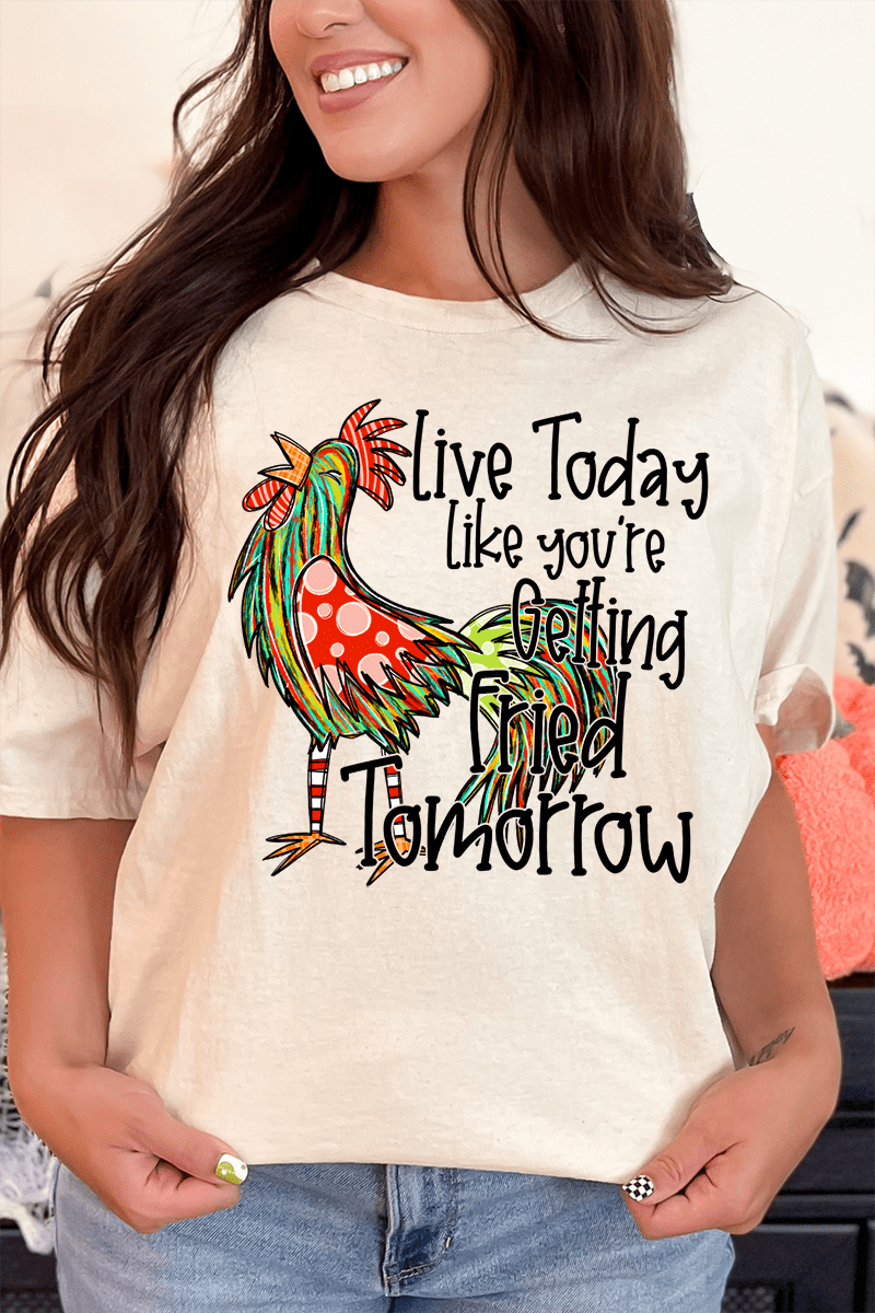 Getting Fried Tomorrow Short Sleeve Relaxed Fit T-Shirt - Wholesale Accessory Market