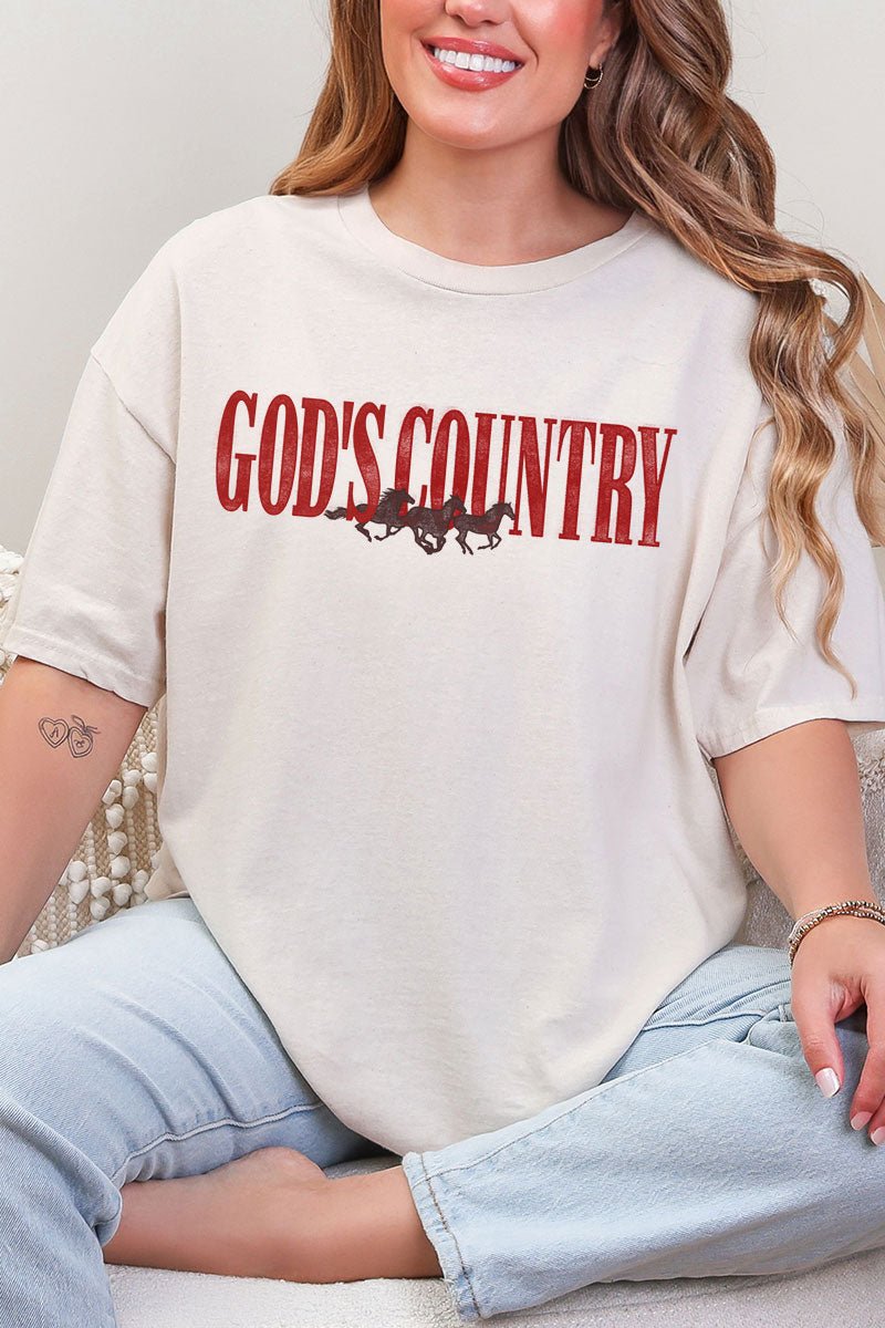 God's Country Short Sleeve Relaxed Fit T-Shirt - Wholesale Accessory Market