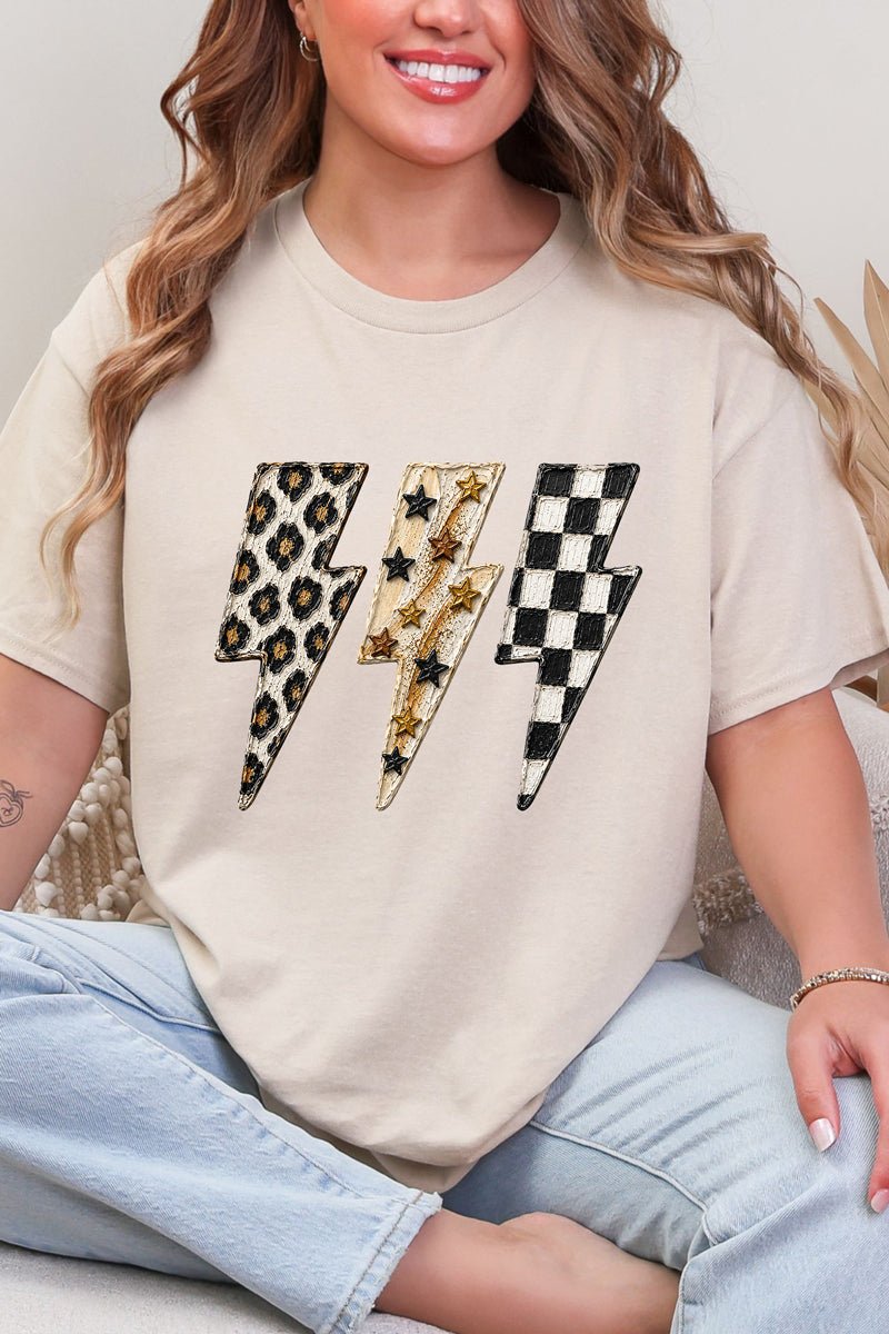 Painted Power Trio Short Sleeve Relaxed Fit T-Shirt - Wholesale Accessory Market