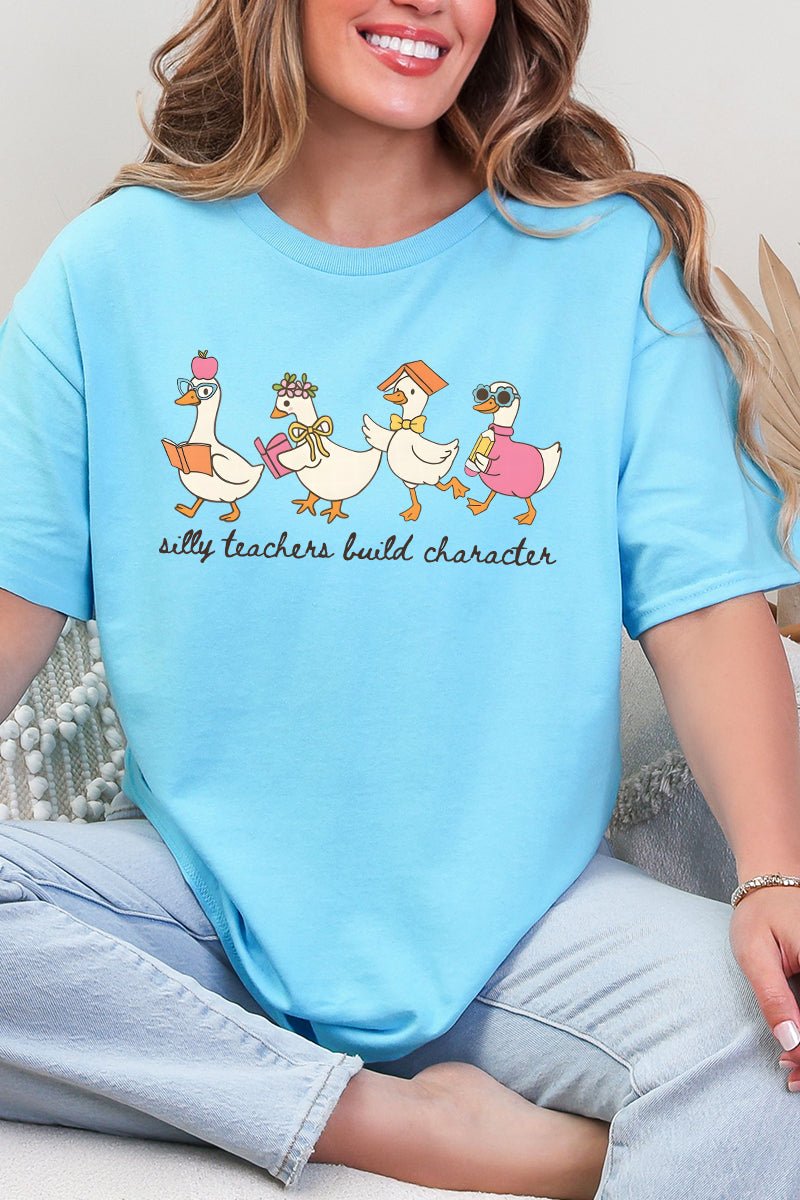 Silly Teachers Goose Parade Short Sleeve Relaxed Fit T-Shirt - Wholesale Accessory Market