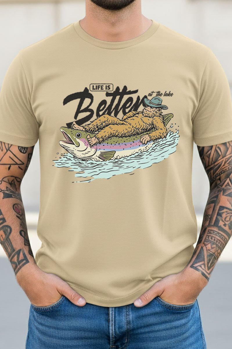 Life Is Better Floatin' Short Sleeve Relaxed Fit T-Shirt - Wholesale Accessory Market