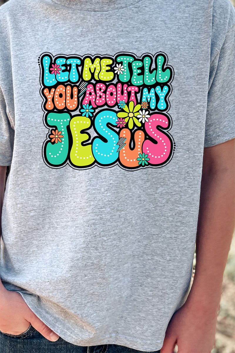 Youth Bubble Tell You About My Jesus Short Sleeve Relaxed Fit T-Shirt - Wholesale Accessory Market