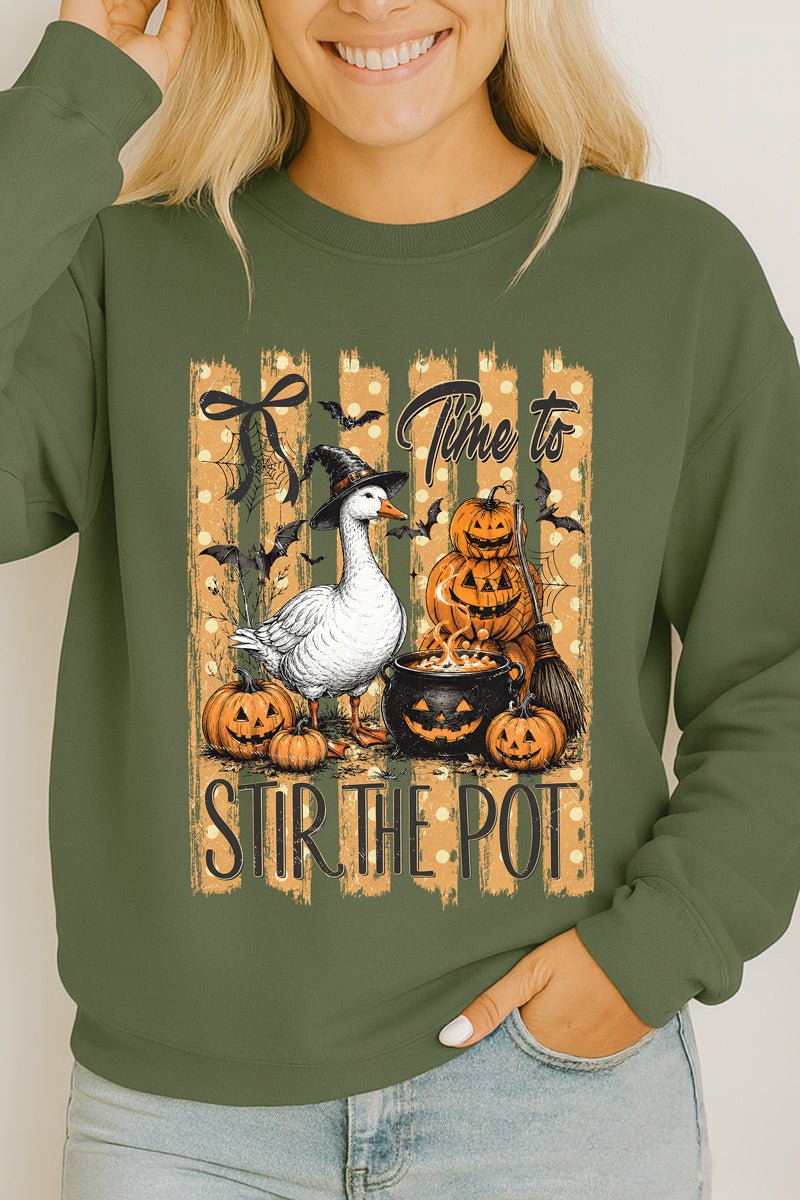 Stir The Pot Goose Heavy Cotton Long Sleeve Adult T-Shirt - Wholesale Accessory Market