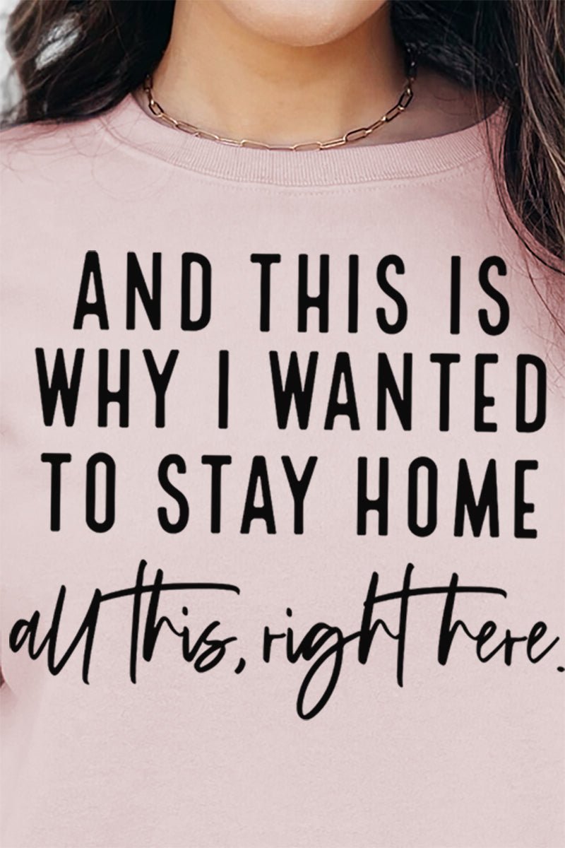 And This Is Why I Wanted To Stay Home Unisex NuBlend Crew Sweatshirt - Wholesale Accessory Market
