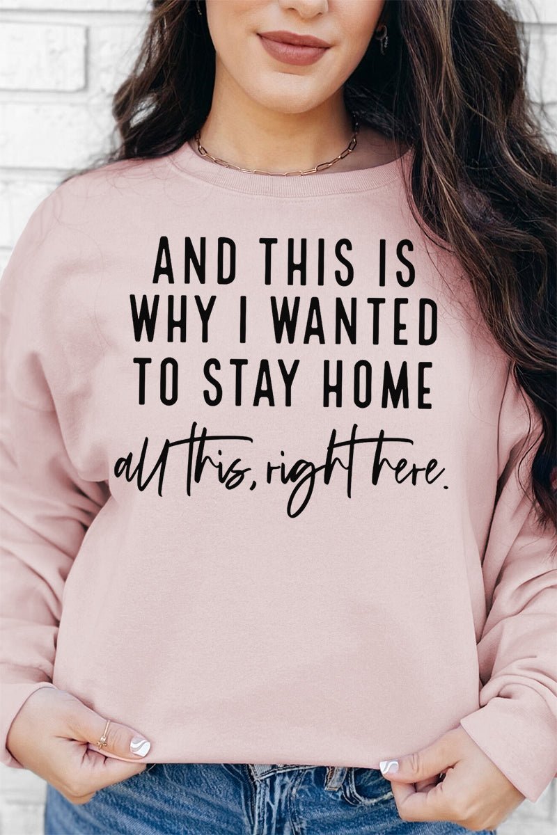 And This Is Why I Wanted To Stay Home Unisex NuBlend Crew Sweatshirt - Wholesale Accessory Market
