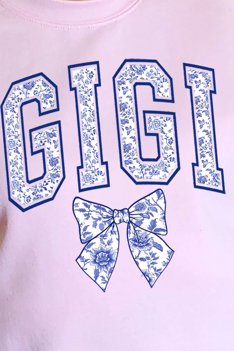 Arched Gigi Blue Chinoiserie Unisex NuBlend Crew Sweatshirt - Wholesale Accessory Market