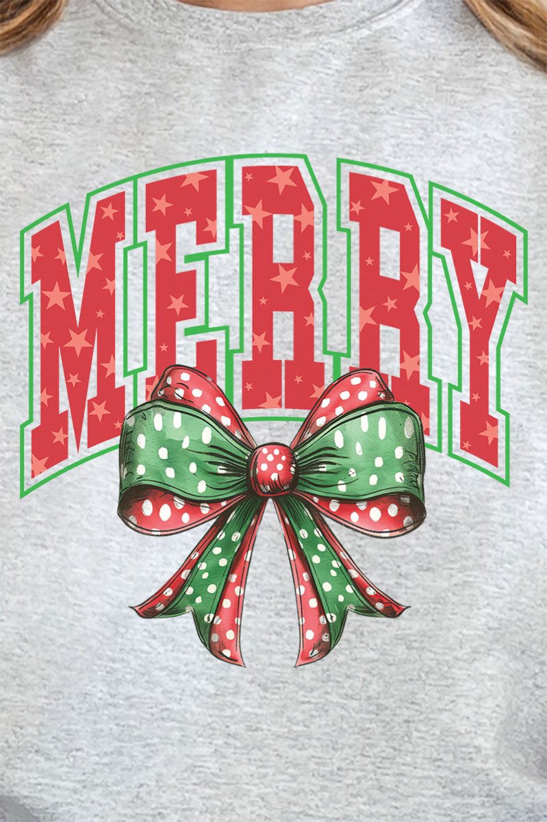 Arched Red and Green Merry Unisex NuBlend Crew Sweatshirt - Wholesale Accessory Market