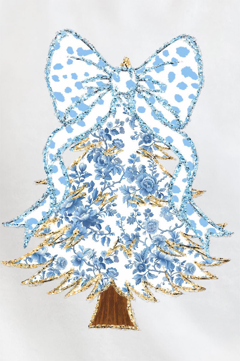 Blue Chinoiserie Tree Unisex NuBlend Crew Sweatshirt - Wholesale Accessory Market