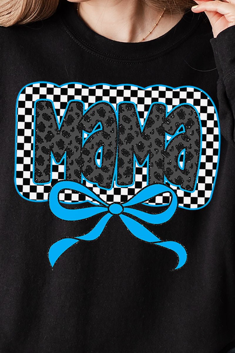 Blue Leopard Luxe Mama Unisex NuBlend Crew Sweatshirt - Wholesale Accessory Market