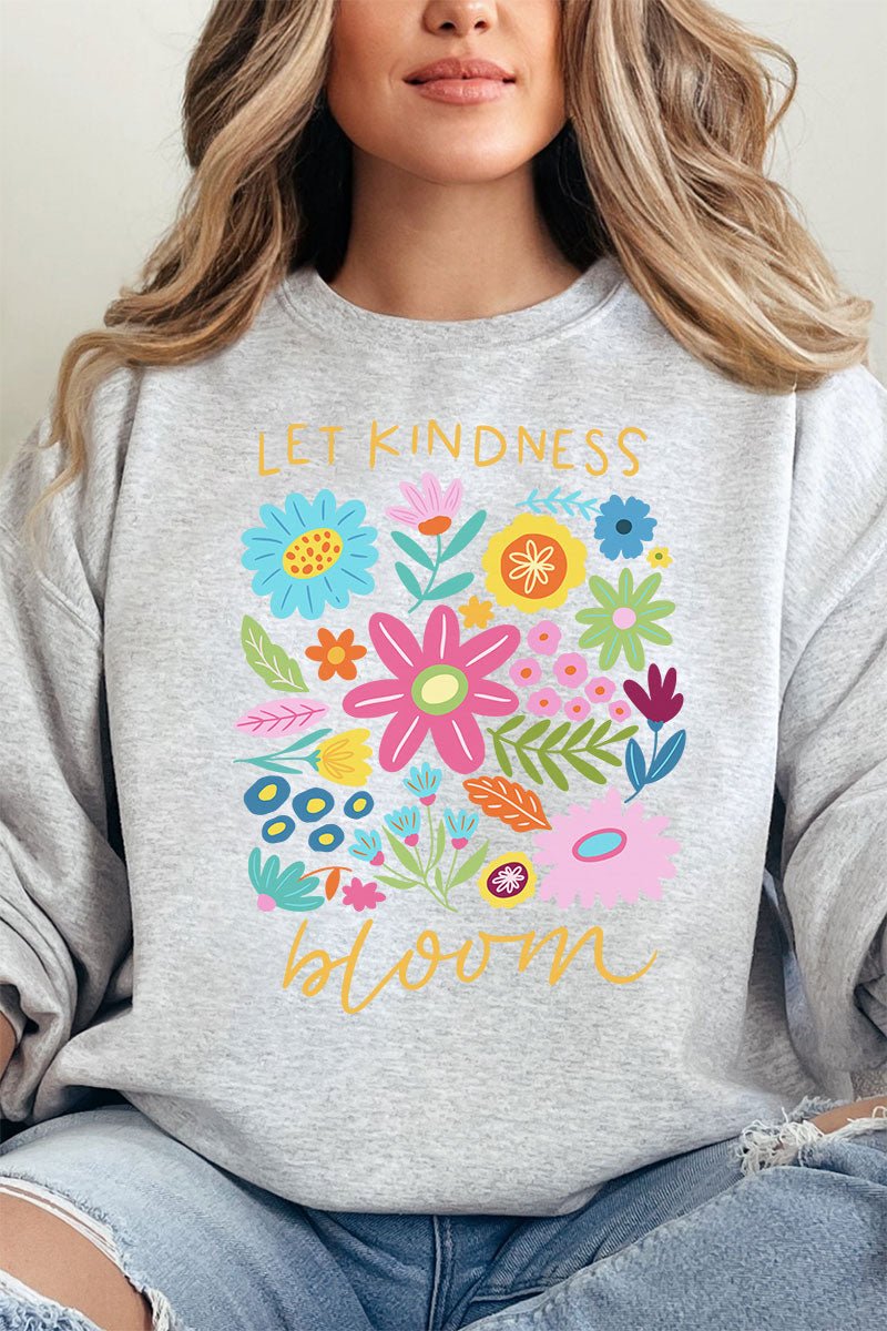 Boho Let Kindness Bloom Unisex NuBlend Crew Sweatshirt - Wholesale Accessory Market