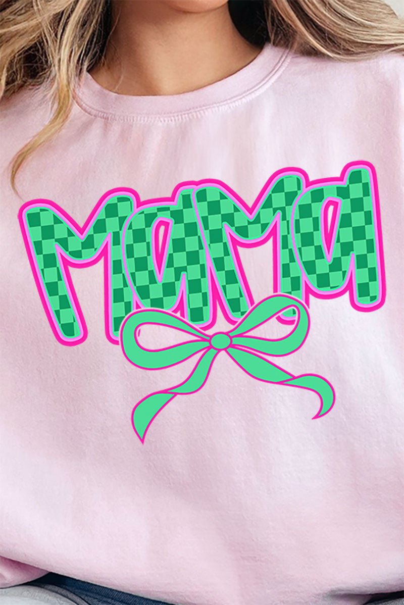 Bright Checkered Mama Unisex NuBlend Crew Sweatshirt - Wholesale Accessory Market