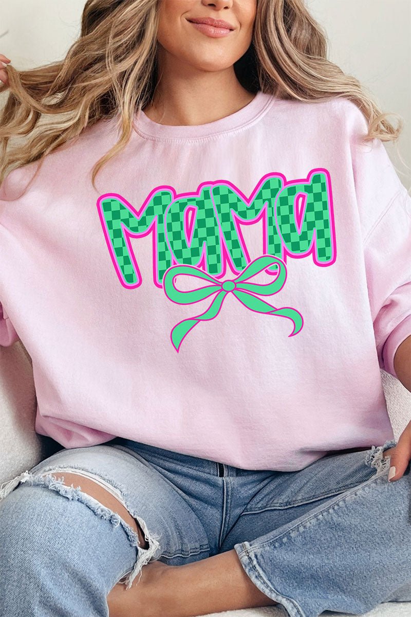 Bright Checkered Mama Unisex NuBlend Crew Sweatshirt - Wholesale Accessory Market