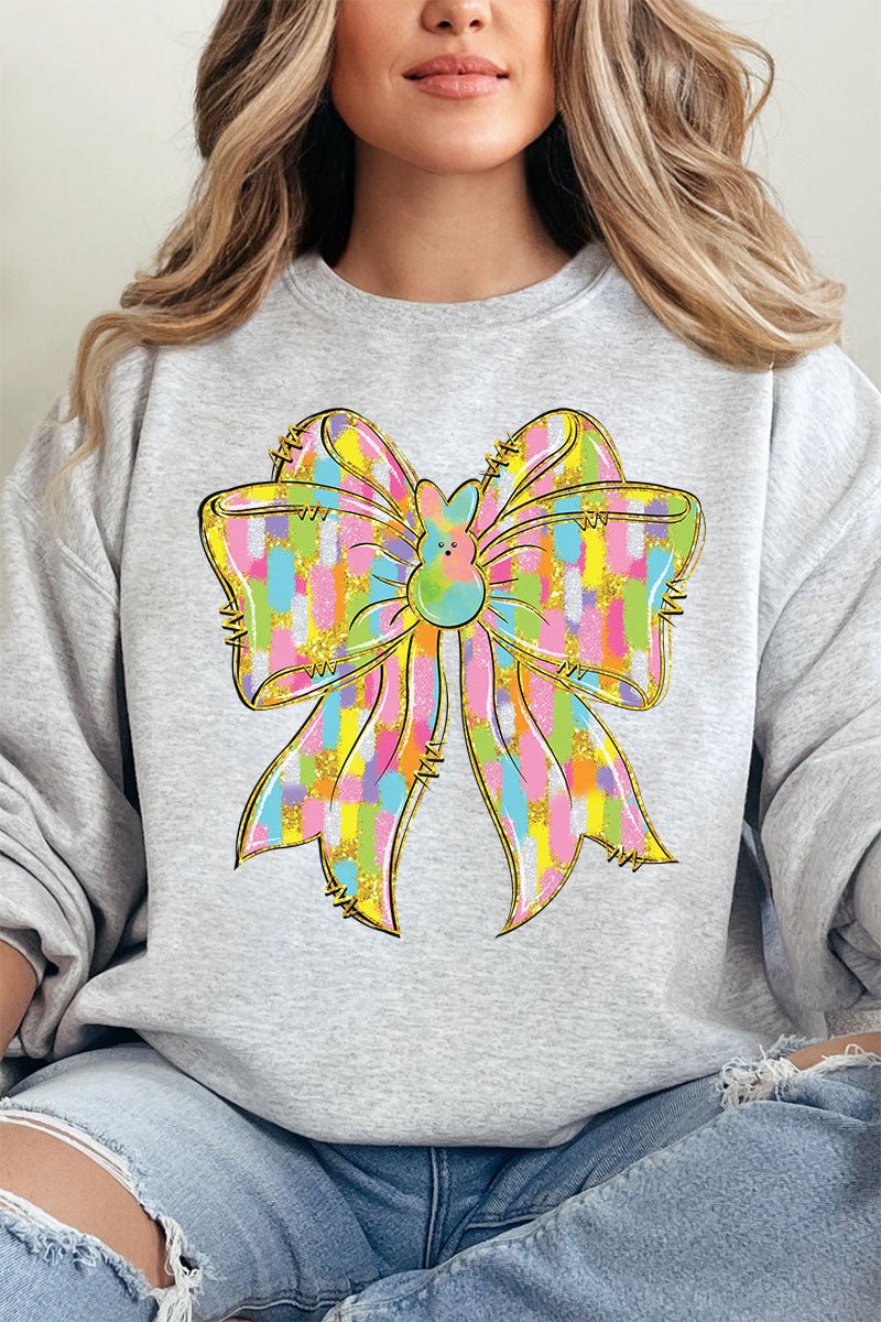Brushed Peep Coquette Bow Unisex NuBlend Crew Sweatshirt - Wholesale Accessory Market